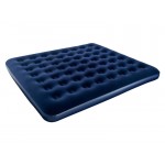 Inflatable King Size Airbed with Flocked Surface - 203cm L x 183cm W