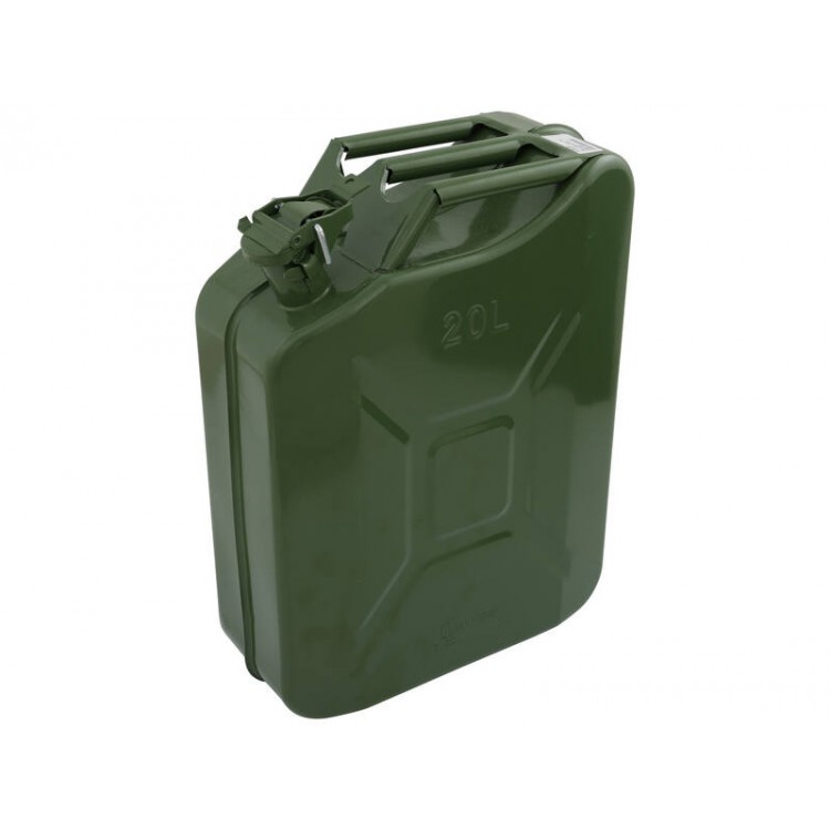 20L Steel Jerry Can - Army Style with Locking Pin