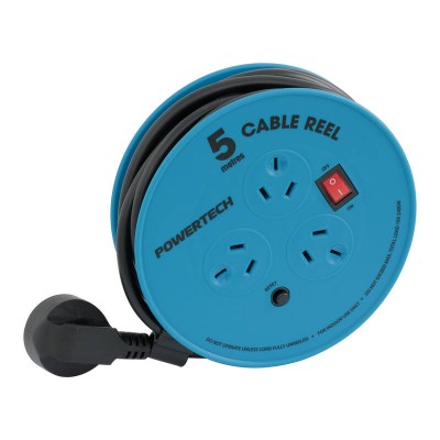 3 Way Round Powerboard with 5m Extension Cord