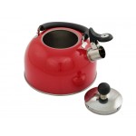 1.5L Stove Top Gas Burner Kettle Whislting Stainless Steel - Red