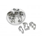 Cookie Biscuit Cutter Numbers Set