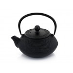 AVANTI 800ml Cast Iron Teapot + Mesh Infuser - Black