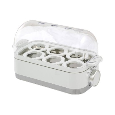 Egg Cooker - 6 Egg Capacity with Keep Warm Setting & Lift Out Tray