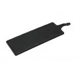 Black Melamine Rectangle Paddle Serving Board with Handle 14.5cm x 40cm