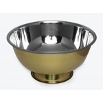 13L Stainless Steel Drinks Tub Serving Bowl - Gold Look