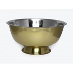 13L Stainless Steel Drinks Tub Serving Bowl - Gold Look