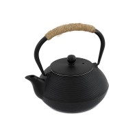800ml Cast Iron Teapot + Mesh Infuser - Black