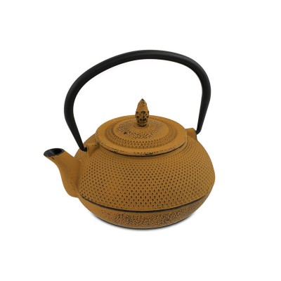 800ml Cast Iron Teapot + Mesh Infuser - Clay