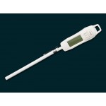 Digital Food Thermometer Pin Style White with Sheath and Clip