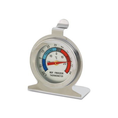 Round Freezer Thermometer Stainless Steel with Base Stand