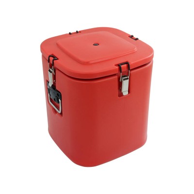 25L Insulated Hot or Cold Food Box Carrier - Round Stainless Steel Interior