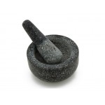 Solid Granite Mini Mortar and Pestle Set Black