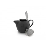 AVANTI 500ml Ceramic Teapot + Mesh Infuser - Black
