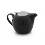 AVANTI 500ml Ceramic Teapot + Mesh Infuser - Black