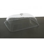 Medium Serving Tray with Domed Cover Lid - Food Grade Polycarbonate 52x39cm
