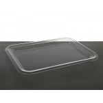 Large Serving Tray with Domed Food Cover Lid - Polycarbonate 56x41cm
