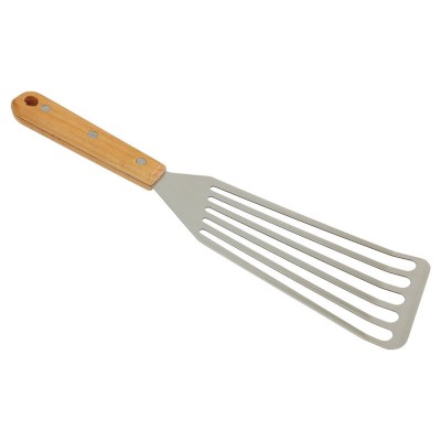 20cm Stainless Steel Spatula with Wooden Handle