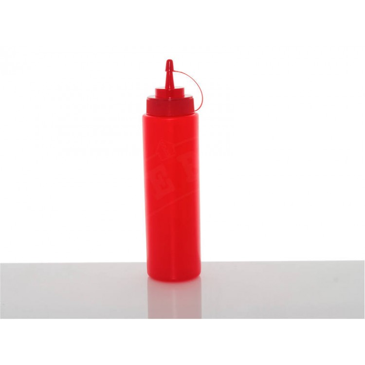 0.65L Squeeze Bottle Sauce Dispenser - Red - 650ml