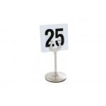Table Number Holder Weighted Stand Stainless Steel - 14.5cm High