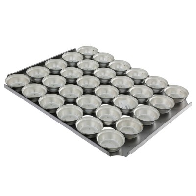 18" Savoury Baking Tray - 30x Round 7cm Mini Pies Commercial S/S Self Cutting
