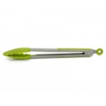 Silicone Tongs with Non-Slip Hand Grips - Green