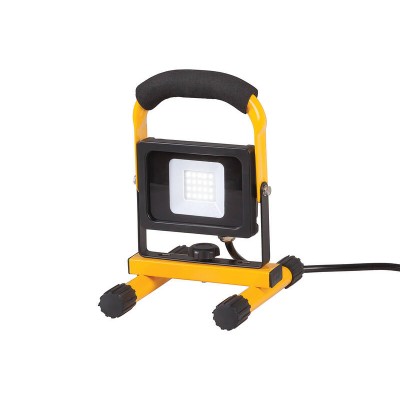 LED Work Light 10W 800 Lumens IP65 Waterproof 240V Slim Yellow TECHLIGHT