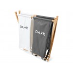 Light & Dark Sorting Laundry Hamper - Dual Basket