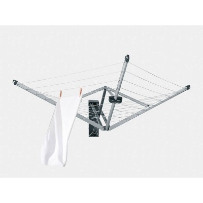 24m Wall Mounted Clothes Line | Wall-Fix Folding Clothesline Dryer | BRABANTIA