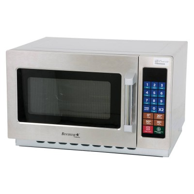 34L Commercial Microwave Oven - Stainless Steel - 14" Platter - 1400W