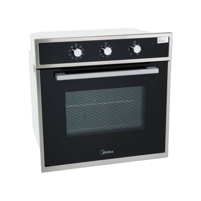 65L MIDEA 9 Function Wall Oven - 3000W - Black Glass