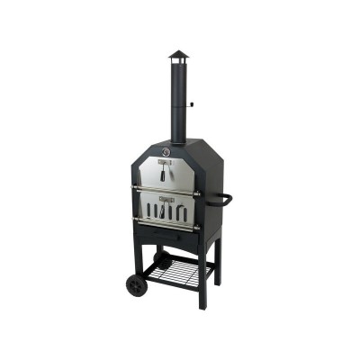 Woodfire Charcoal Pizza Oven with 30cm Stone,  Paddle & Cover