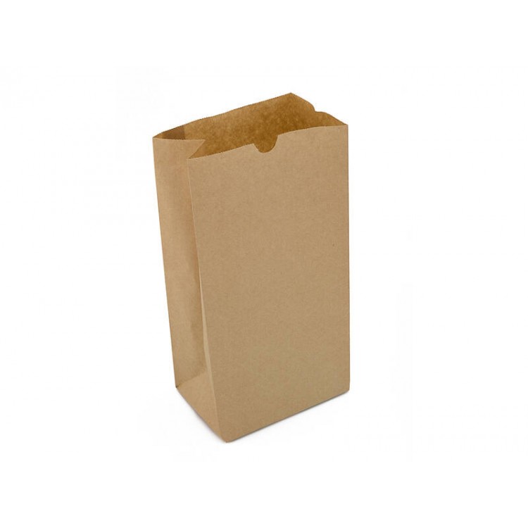Block Bottom Brown Paper Kraft Bags Small 250pc CASTAWAY