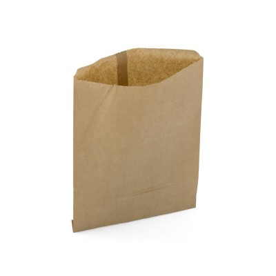 Flat Brown Paper Bag 500pc #8 - 255mmW x 360mmH CASTAWAY