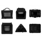 Foldable Pet Carrier - Portable Pets Crate Black L - 700mmL x 530mmW x 520mm