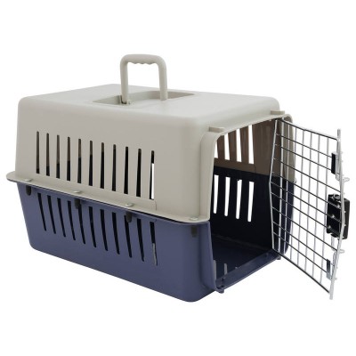 Pet Carrier - Portable Animal Crate Cage 50cm x 34cm x 32cm