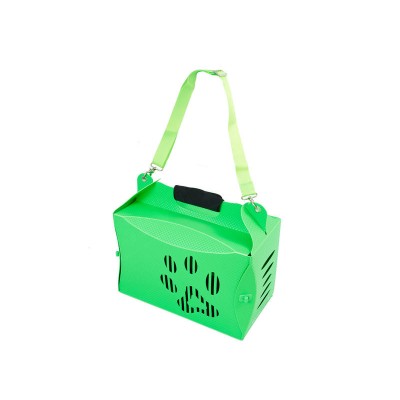 Pet Carrier Carry Cage - Green - 43x22.5x29cm