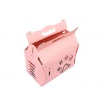 Pet Carrier Carry Cage - Pink - 43x22.5x29cm