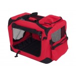 Pet Crate Carrier Cage Folding RED LARGE 600mmL x 410mmW x 410mmH