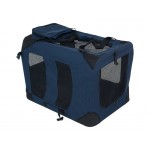 Pet Crate Carrier Cage Folding BLUE XL 700mmL x 500mmW x 500mmH