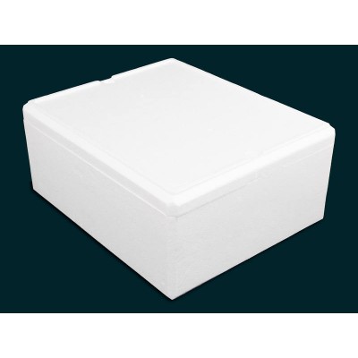 Polystyrene Storage Box 21L Foodgrade Container w/ Lid
