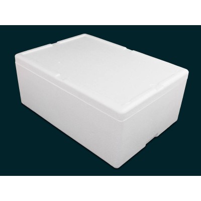Polystyrene Storage Box 37L Foodgrade Container w/ Lid