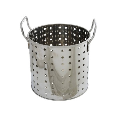 14L Stock Pot Basket with Side Handles - Stainless Steel Steamer Baskets