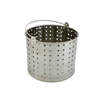 19L Stock Pot Basket with Swing Handle - Stainless Steel Steamer Baskets