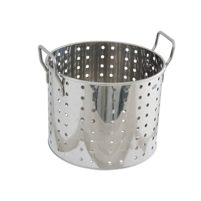 28L Stock Pot Basket | Commercial 201 Stainless Steel Stockpot Steamer Baskets
