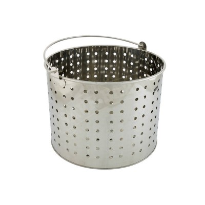 28L Stock Pot Basket | Commercial 201 Stainless Steel Stockpot Steamer Baskets