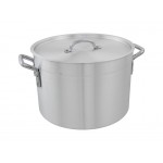 25L Aluminium Stock Pot 36cm Stockpot + Lid | Commercial Kitchen Alloy Pots