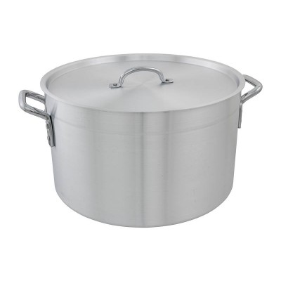30L Aluminium Stock Pot 40cm Stockpot + Lid | Commercial Kitchen Alloy Pots