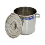 15L Tall Stock Pot with Lid - 30cm Stainless Steel Stockpot