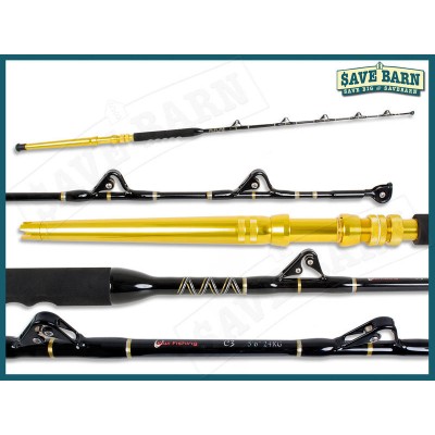 Game Fishing Rod 5'6" 24kg - Full Roller Guides