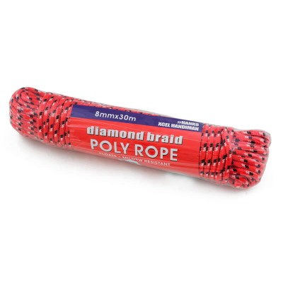 Rope Polypropylene Diamond Braid 8mm x 30m
